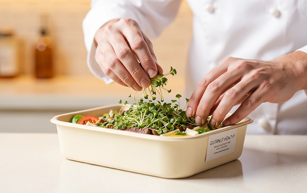 Chef preparing a balanced daily menu