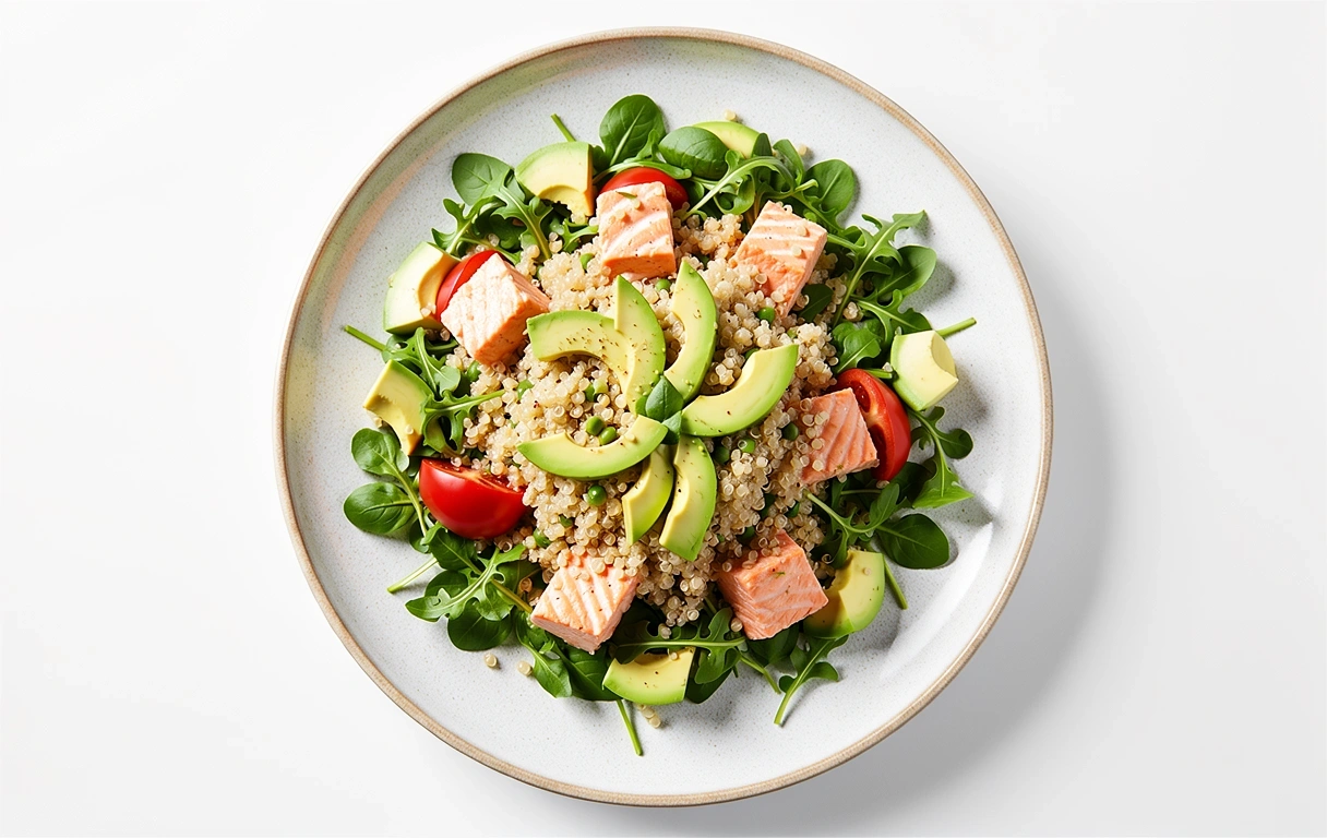 Healthy Mediterranean meal prepared by Wellness Food