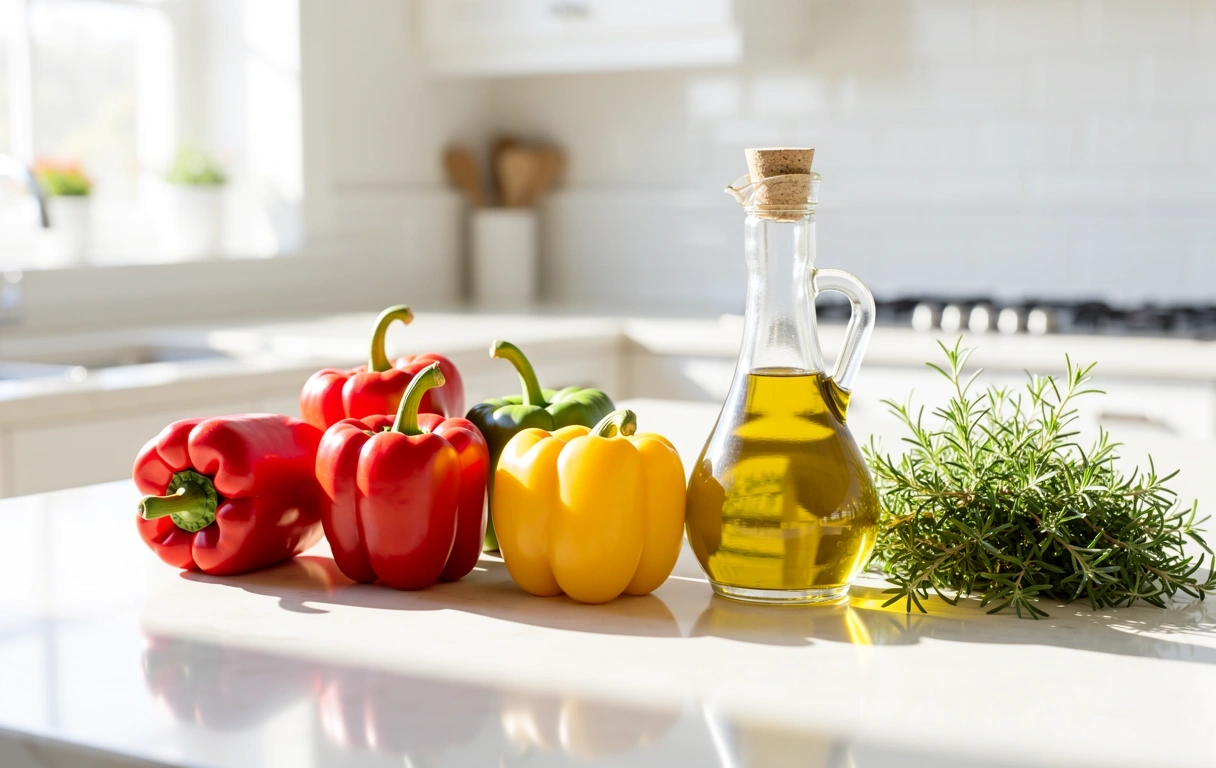 Fresh ingredients for nutritional meal prep